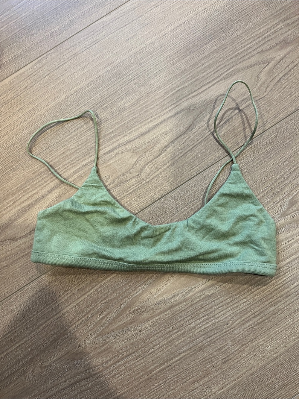 Wilfred Free Olive Bralette with Slim Straps